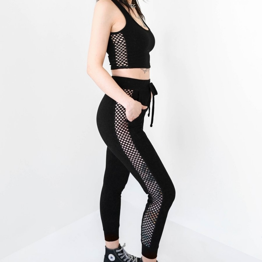 Goth Sporty Spice Jogger Set